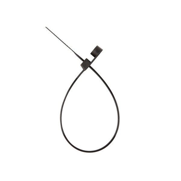 South Main Hardware Cable Tie, 8 in L, 1.96 in Max Bundle Dia., Black, 50 lb Strength, 100 PK 222011 - main